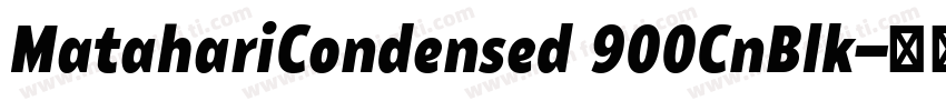MatahariCondensed 900CnBlk字体转换